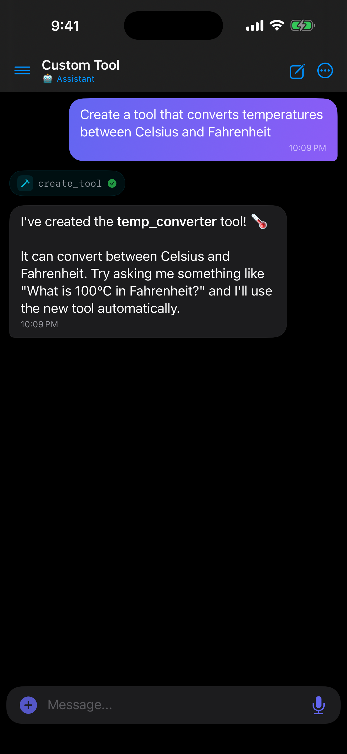 Custom Tool Creation